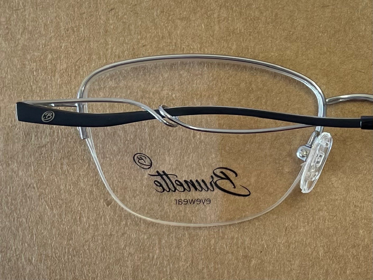 ARMAÇÃO BRUNETTE 004 BLACK/SILVER